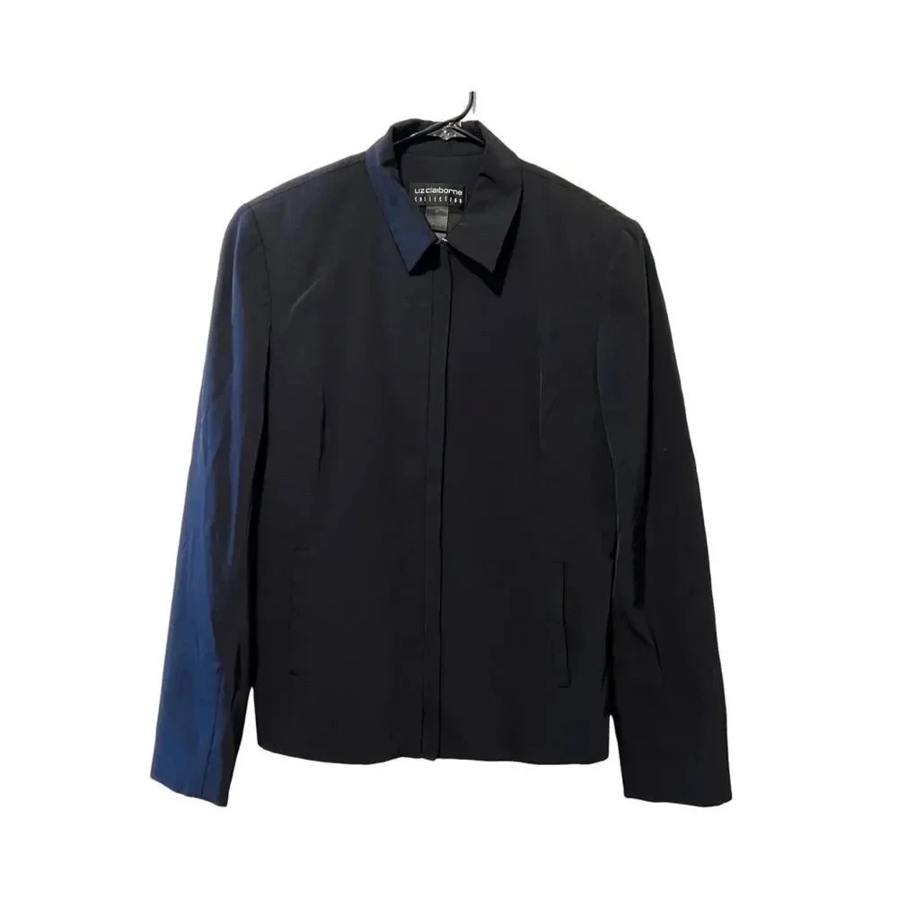 Liz Claiborne Collection Black Jacket Size 8 - Picture 2 of 13